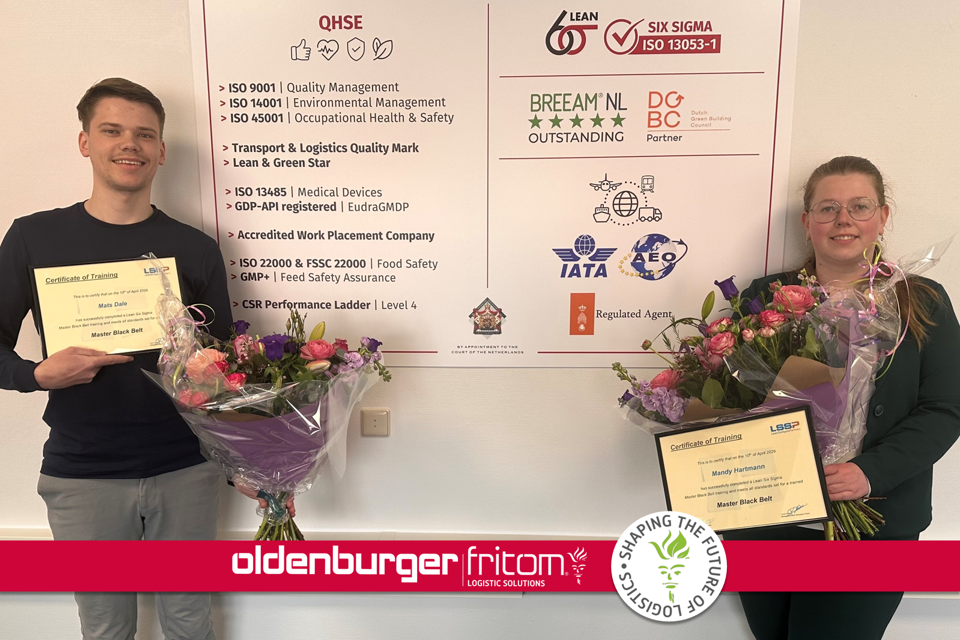 Mandy Hartmann And Mats Dale Obtain Master Black Belt Certificate